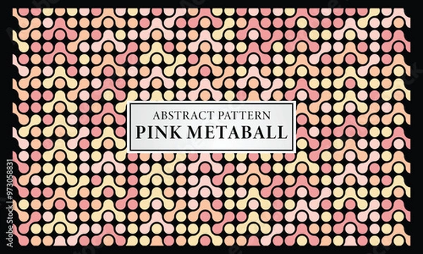 Fototapeta Abstract Pattern light pink metaball