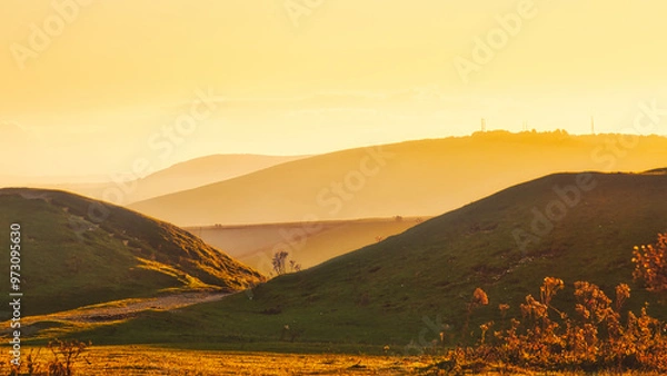 Obraz Sunrise over the South Downs