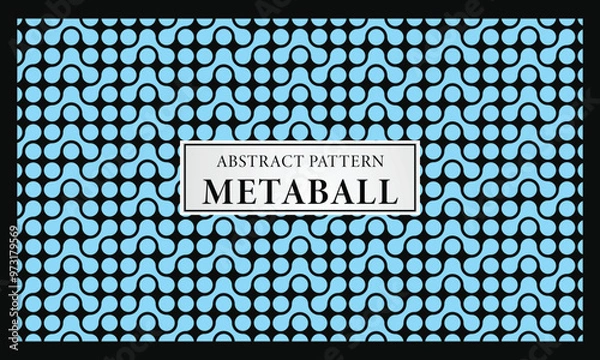 Fototapeta Abstract Pattern blue metaball