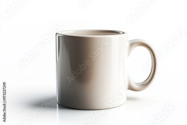 Fototapeta Coffee Mug Mockup on Isolated Background created with Generative AI