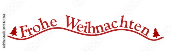 Fototapeta Frohe Weihnachten Text Banner