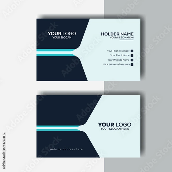Fototapeta Creative Corporate Business Card Layout