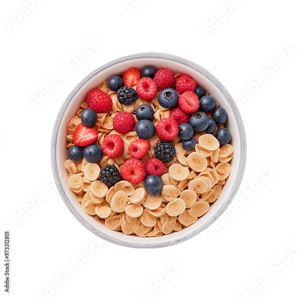 Fototapeta  Cereal bowl isolated on Transparent background