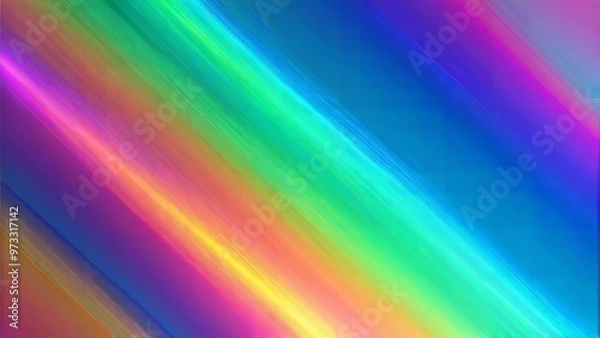 Obraz Abstract Iridescent Flowing Waves, Colorful Liquid Effect