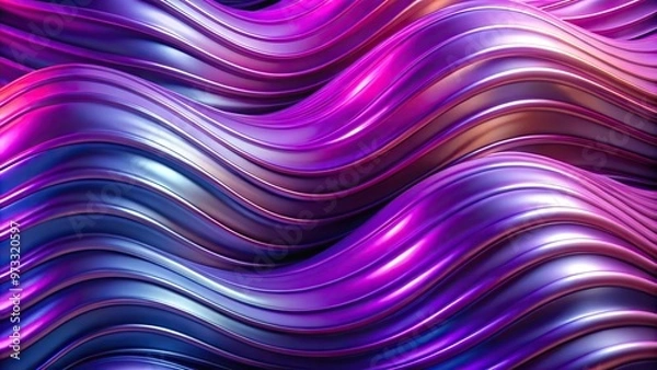 Obraz Abstract purple wave background with vibrant colors