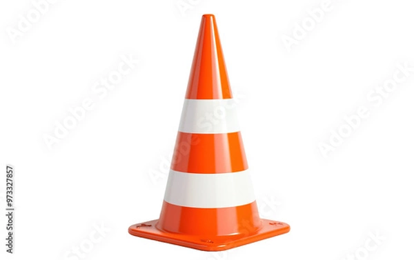 Obraz Traffic Coner on white background,png