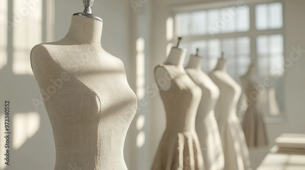 Obraz High-Quality Dress Forms in Fashion Studio