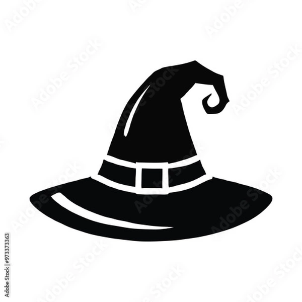 Fototapeta Witch Hat Silhouette