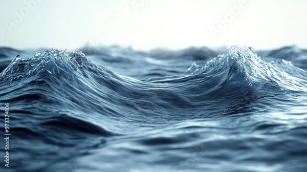Obraz Rippling water surface with gentle waves
