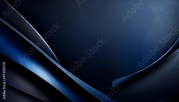 Obraz 滑らかなマット質感の深いダークブルーやブラックの無地背景。控えめながらも高級感のある印象を与え、商品やテキストが引き立つデザイン