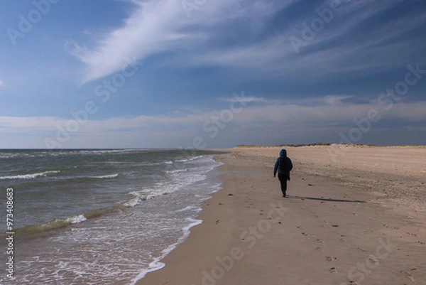 Fototapeta walking on the beach
