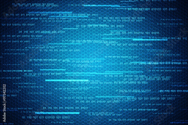 Fototapeta Background conceptual image of digital 3d icons