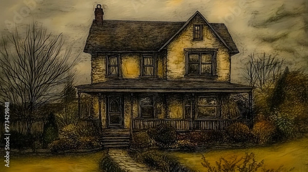 Obraz old abandoned house