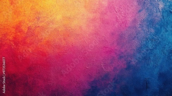 Fototapeta Abstract textured background with yellow, red, pink, purple and blue colors.