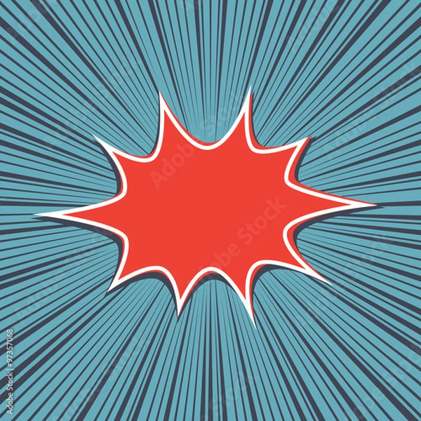 Fototapeta Comic speed line background