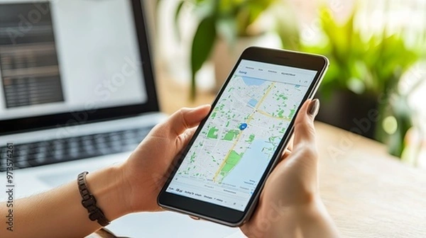 Fototapeta Local SEO Strategies for Small Businesses: Enhancing Visibility through Google My Business Optimization, Location-Based Keywords
