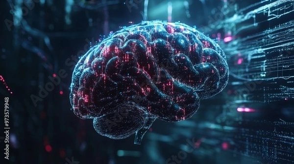 Fototapeta AI brain analysis represents a new era in neuroscience, where technology and science converge to unlock the brain's secrets.