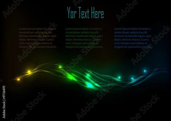 Fototapeta Bright neon lines