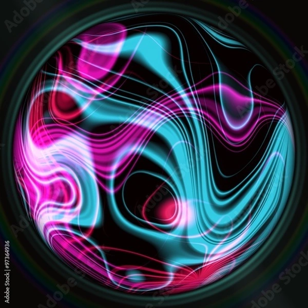 Fototapeta Abstract decorative magic sphere - pattern 