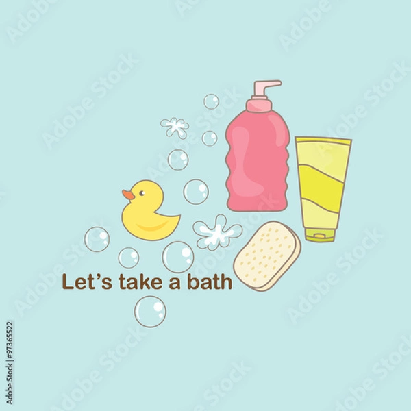 Obraz Bath accessories object.