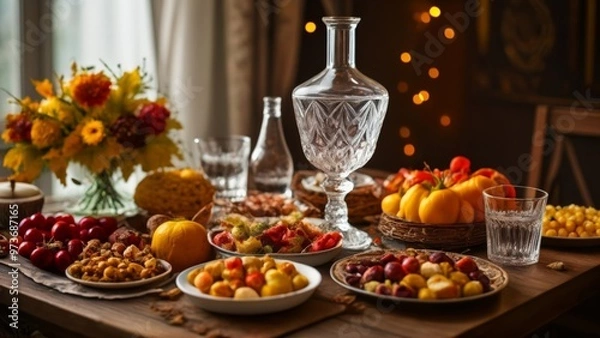 Fototapeta  A feast of fresh fruits and vibrant colors
