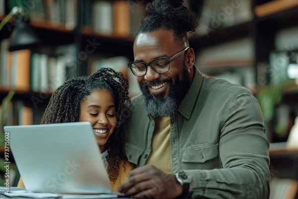 Fototapeta Confident Financial Advisor Assisting Gen Z Client in Retirement Planning