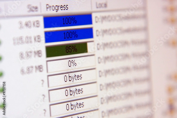 Obraz Uploading closeup