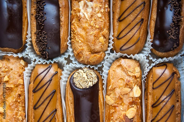 Obraz Variety of eclairs