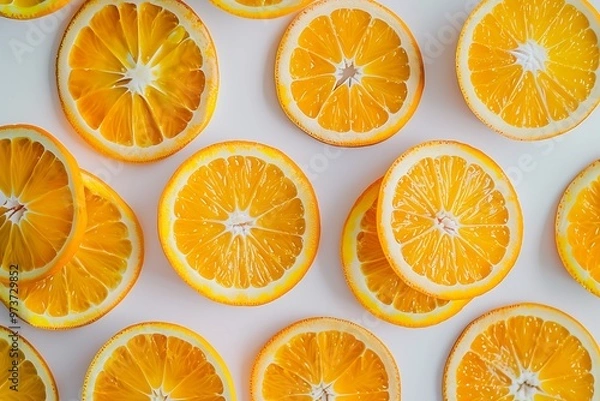 Fototapeta orange slices background