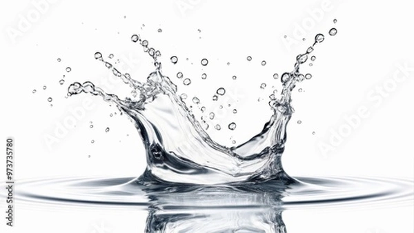 Obraz  Energetic splash of water in motion