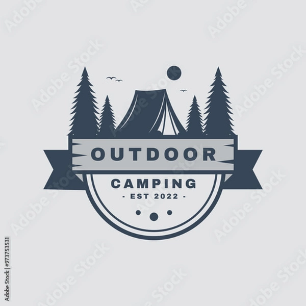 Obraz Modern Camping Outdoor Logo Design