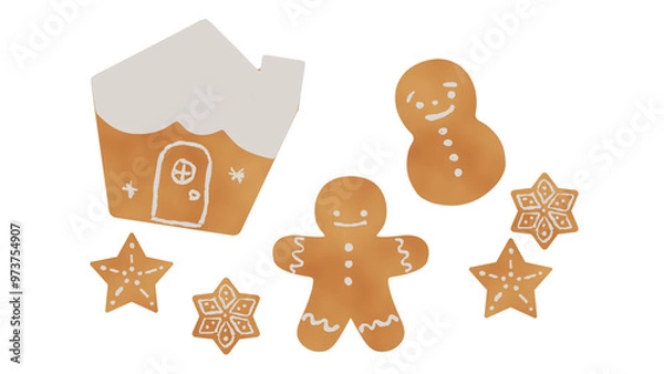 Fototapeta ginger cookie