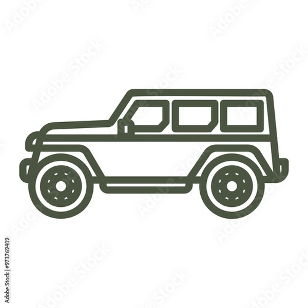 Obraz jeep icon