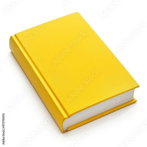 Obraz Yellow book on white background 
