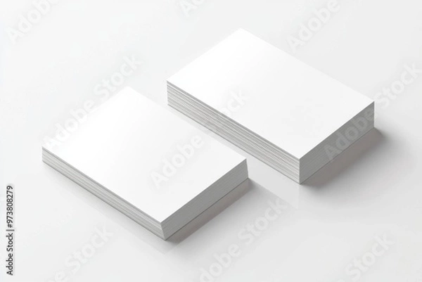 Fototapeta Business Card Mockup on Isolated Background created with Generative AI