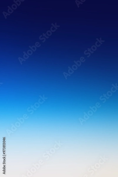 Fototapeta Blue and white gradient background fading to white