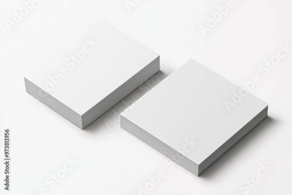 Fototapeta Business Card Mockup on Isolated Background created with Generative AI
