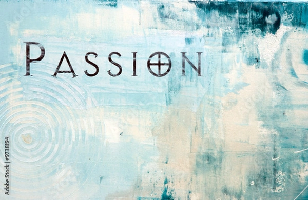 Obraz Malerei mit Text