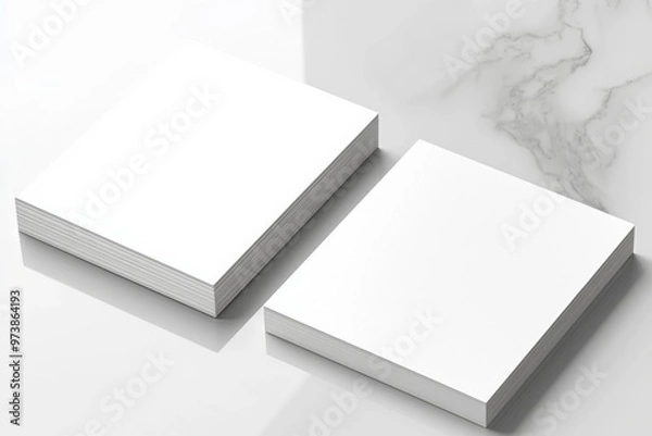 Fototapeta Business Card Mockup on Isolated Background created with Generative AI