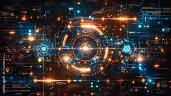 Fototapeta Advanced Cybersecurity Measures for Personal Data Protection in a Digital World