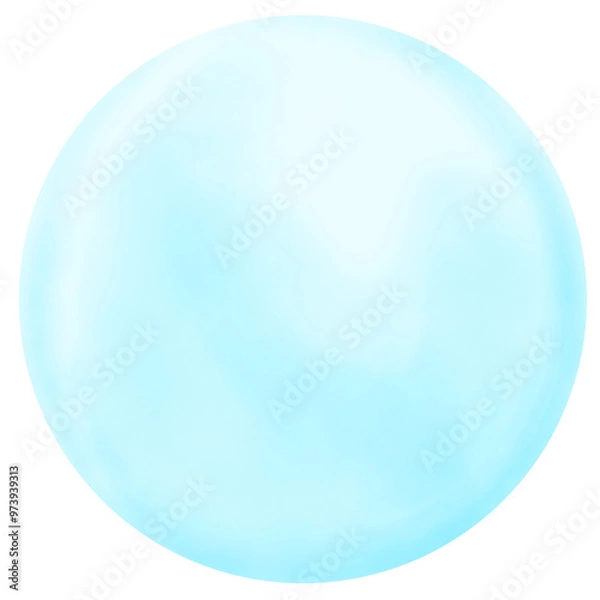 Obraz blue crystal ball water drop