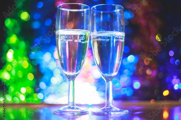 Obraz Cups with champagne