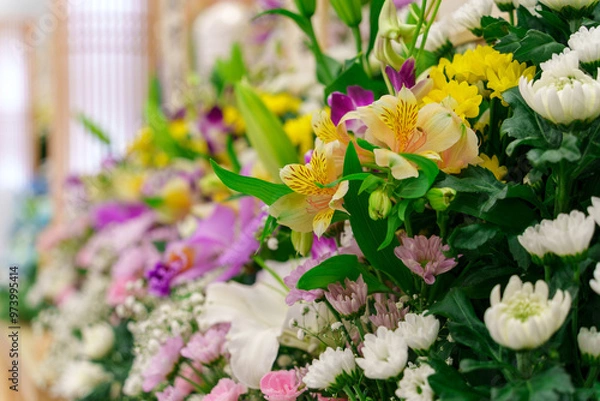 Obraz 日本の葬式の供花