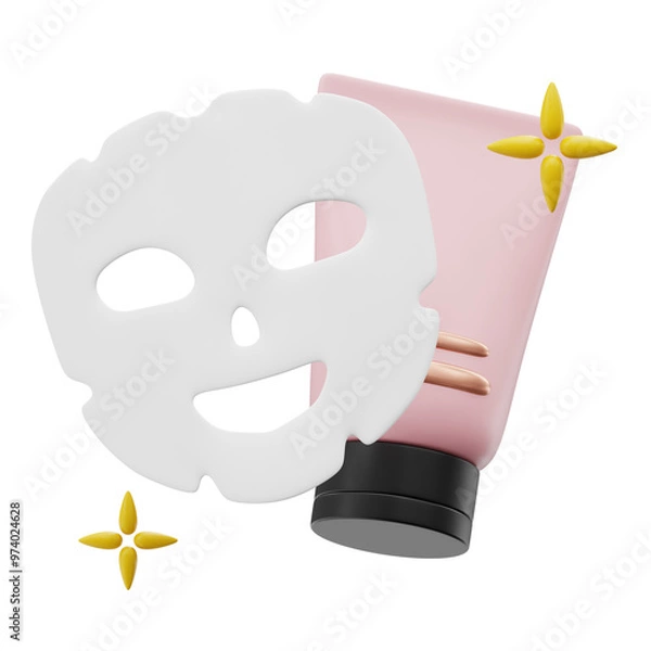 Obraz Mask 3d Icon Illustration