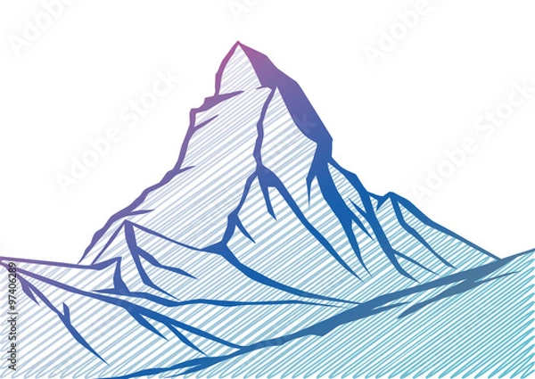 Obraz Matterhorn (Taramalı)