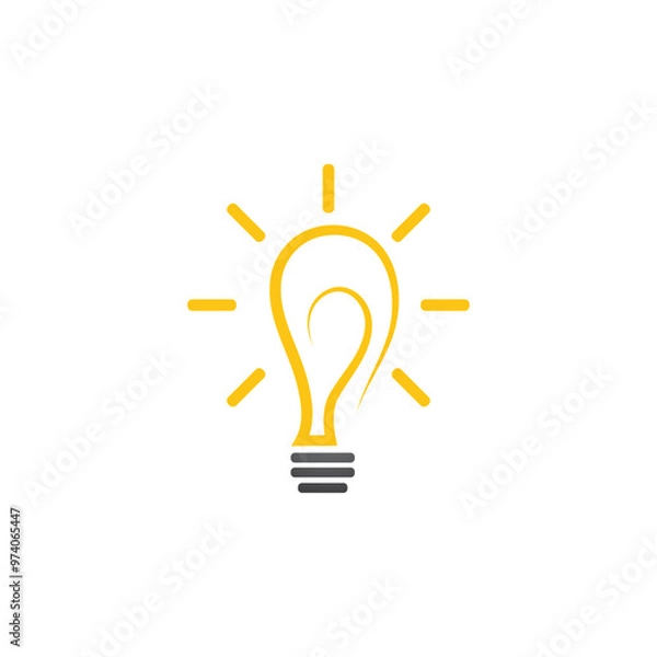 Fototapeta light bulb symbol icon