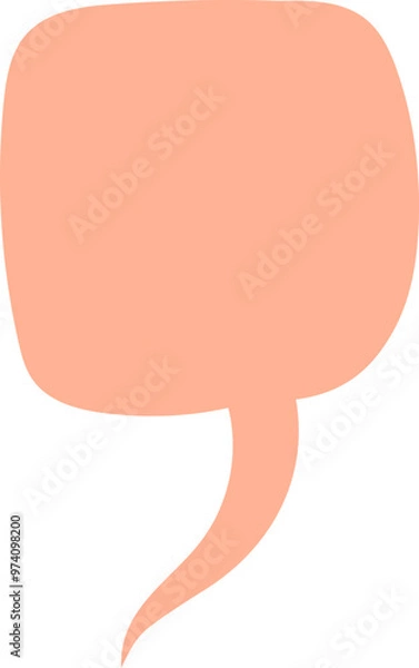 Fototapeta Hand Drawn Speech Bubble