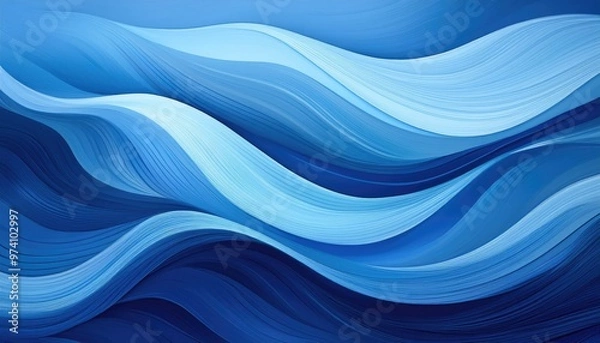 Obraz Abstract blue wave background