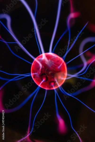 Fototapeta closeup of plasma lamp
