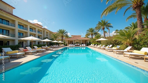 Fototapeta 호텔 수영장